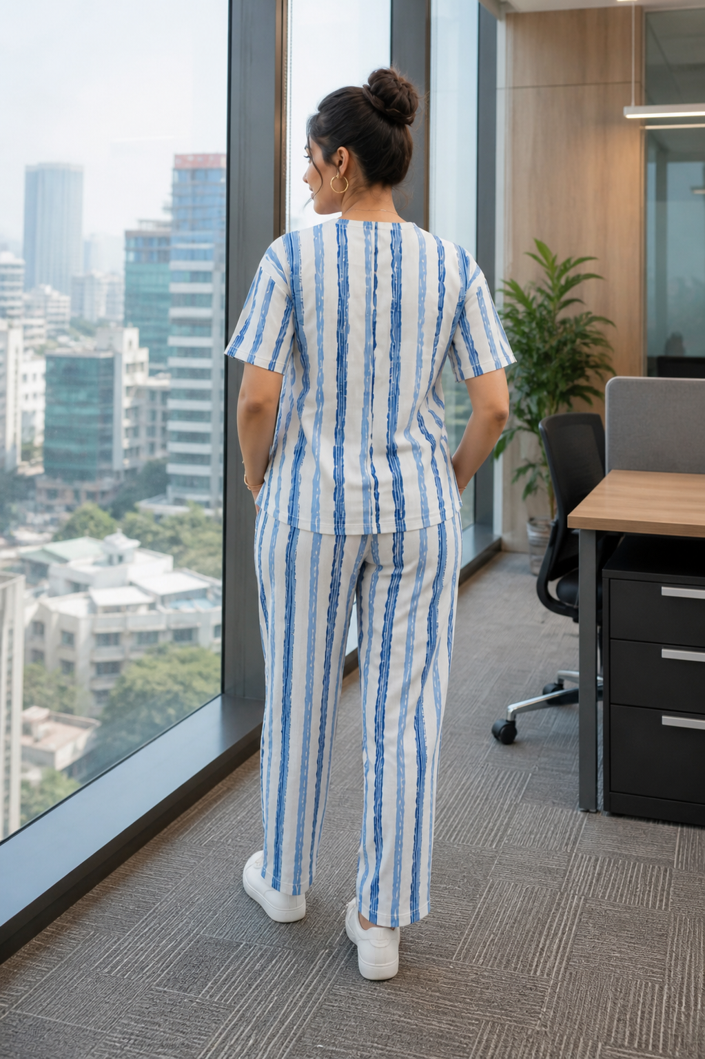 Women’s Stylish Printed Co-Ord Set | Imported Fabric Top & Pant Set | Casual & Office Wear