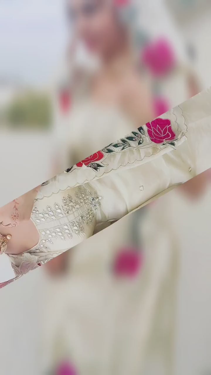 Party Wear Suit in Simmar