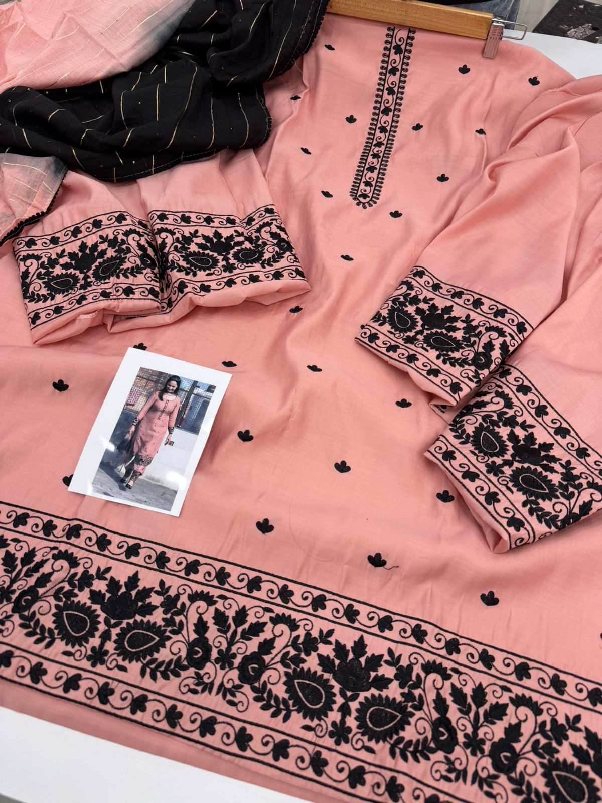 Pure Muslin Silk Punjabi Suit