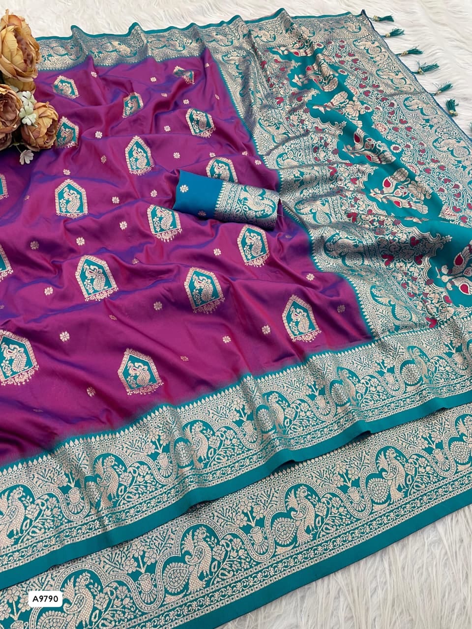 Party Wear Bnarsi Saree