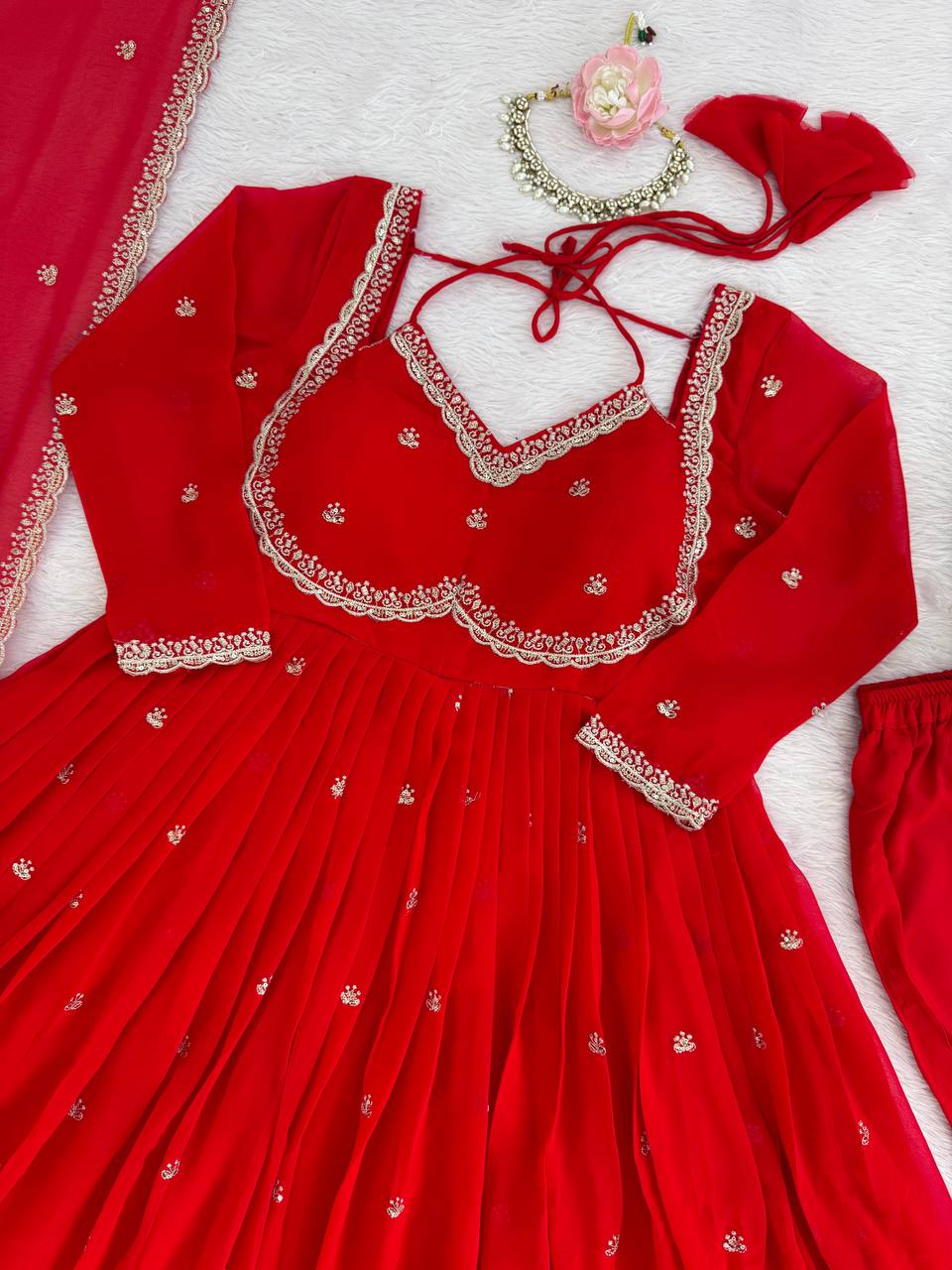 ♥️Party Wear Anarkali Dress
