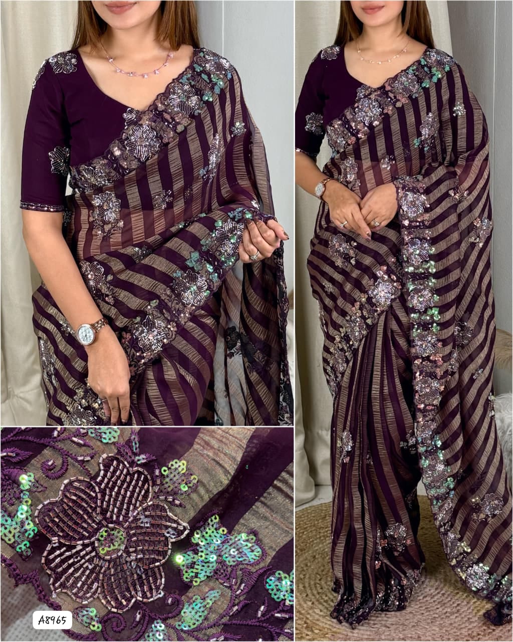 Beautiful Party Wear Saree 💖