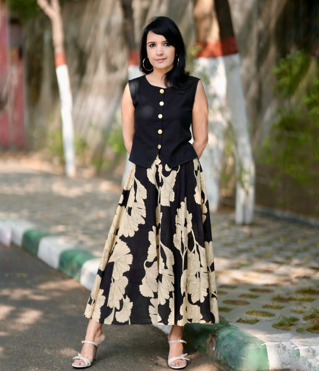 Skirt With Kurti in Pure Cotton fabric