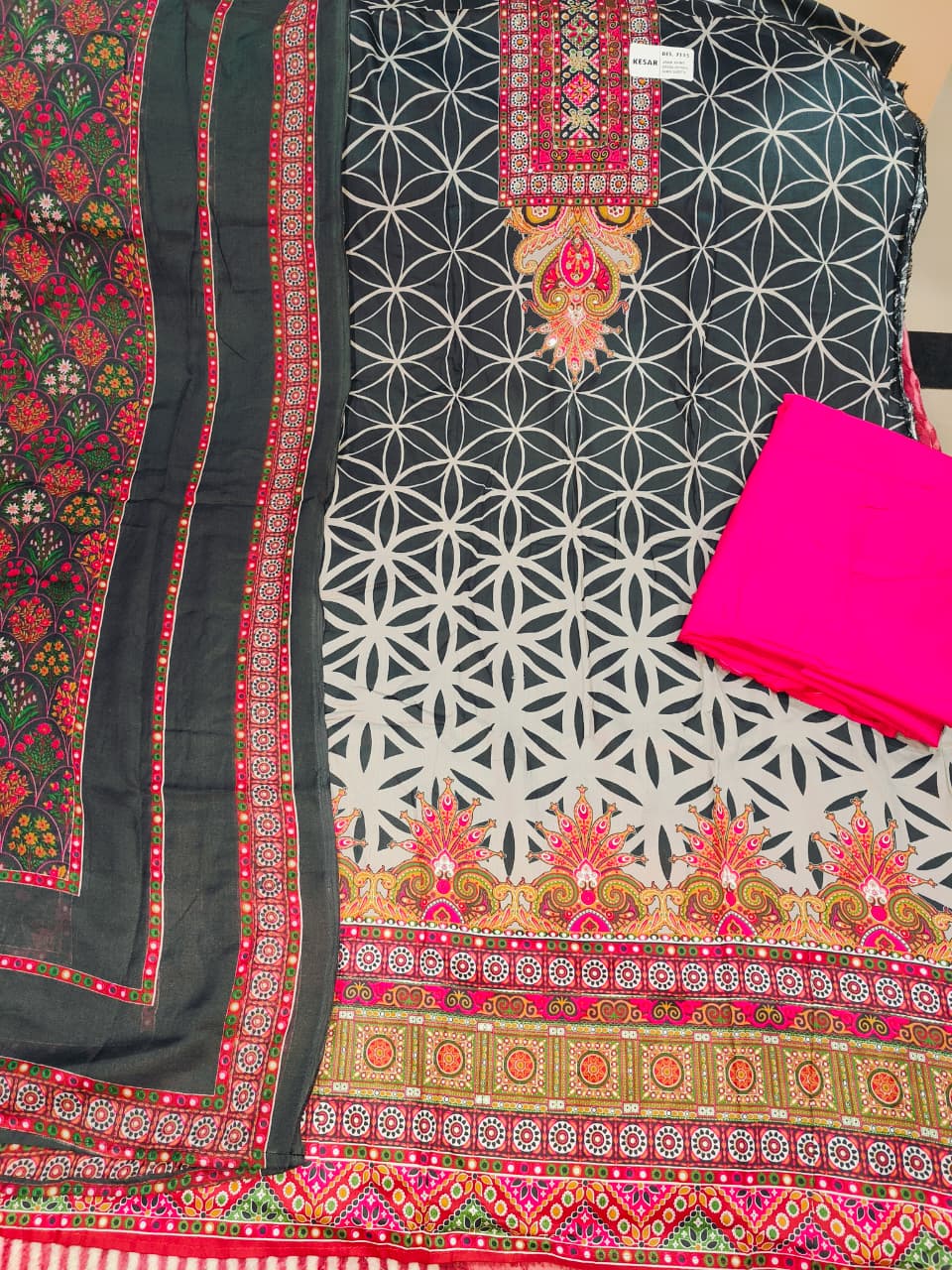 Pure Jaam Cotton Suit with Muslin Cotton Duppta 🎉