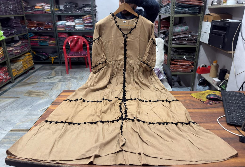 Beautiful Pure Reyon cotton Gown