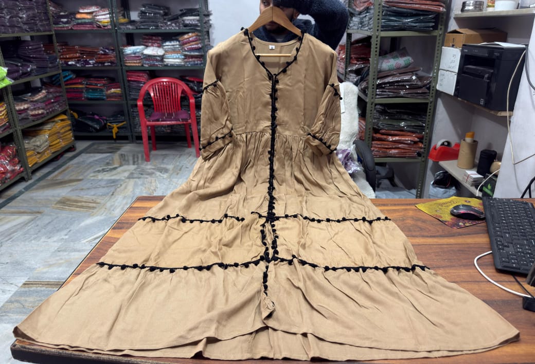 Beautiful Pure Reyon cotton Gown