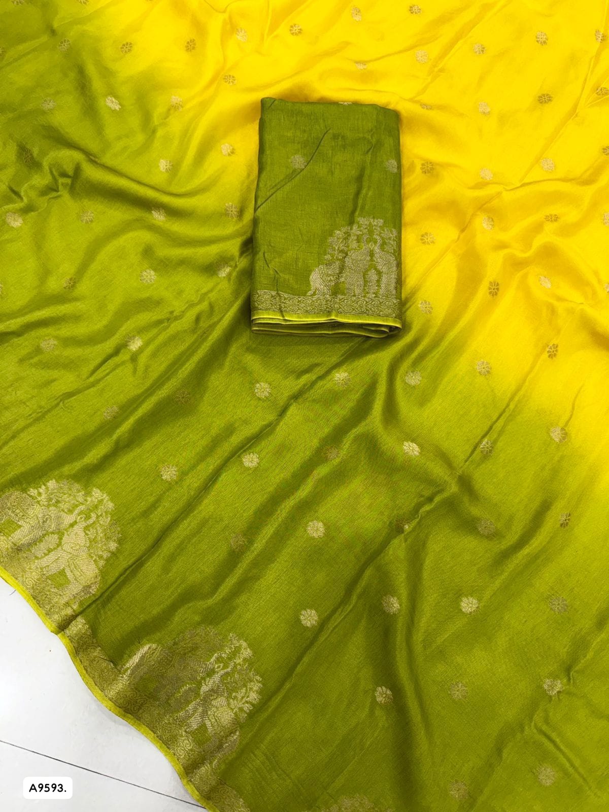 Muslin Silk Duble Shade Saree