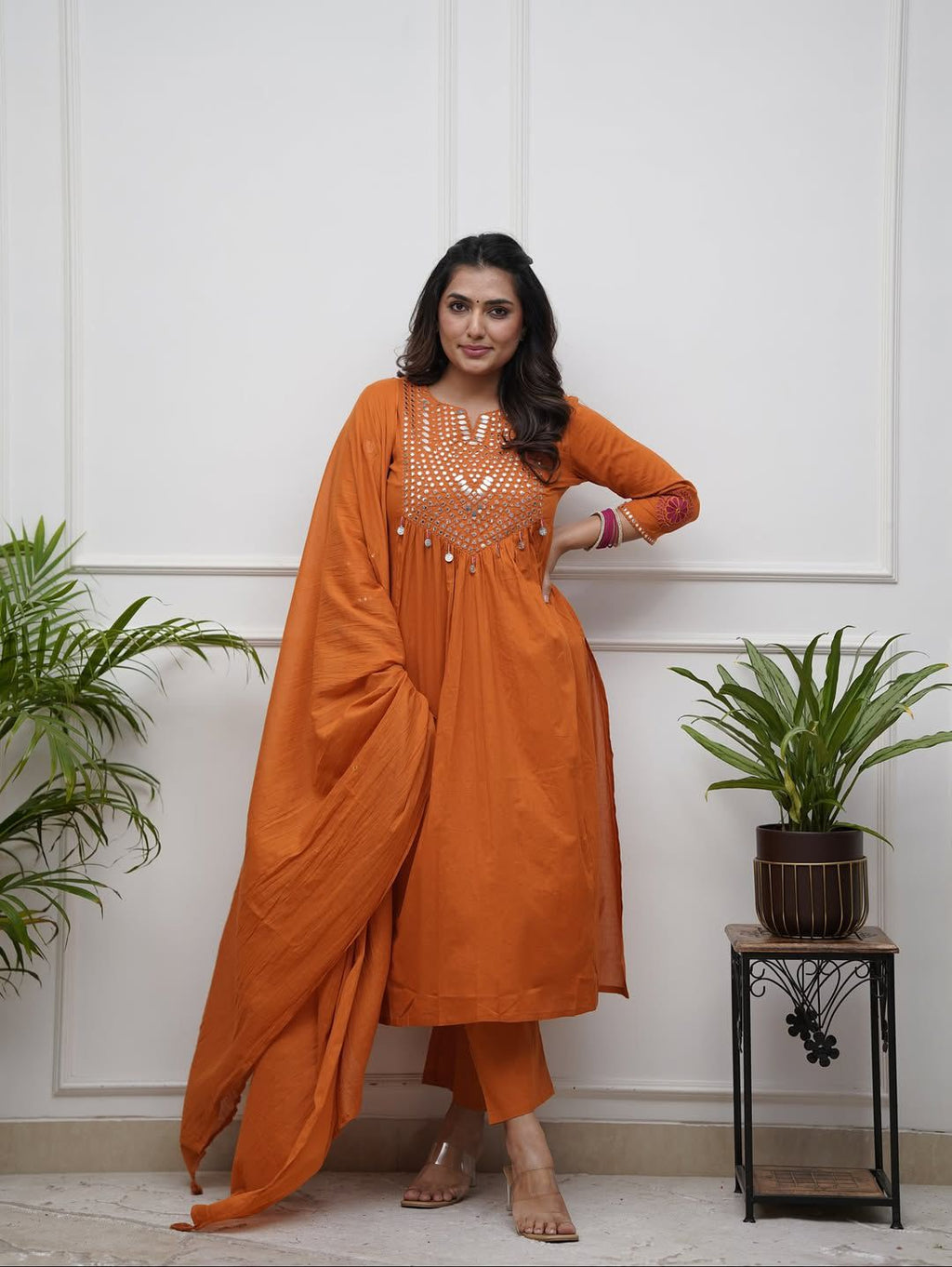 💫Cotton Party Wear Dress