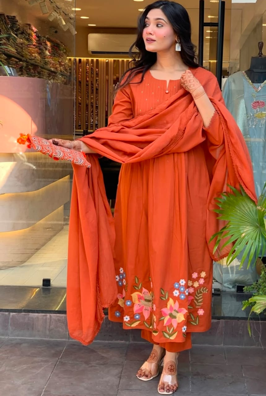 Pure Cotton Party Wear Dress