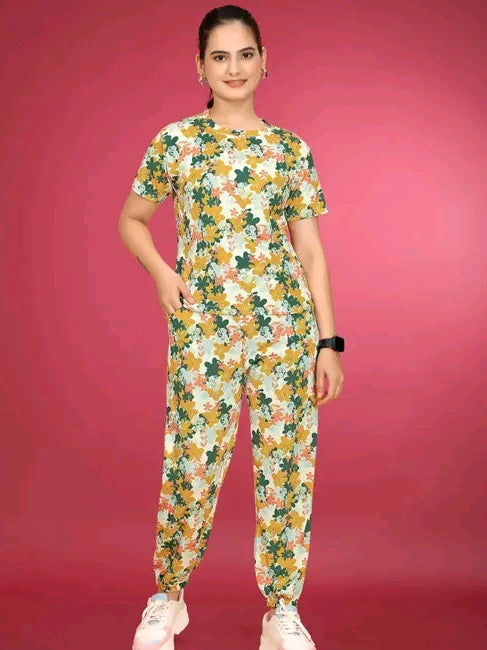 Printed Night Dress Set