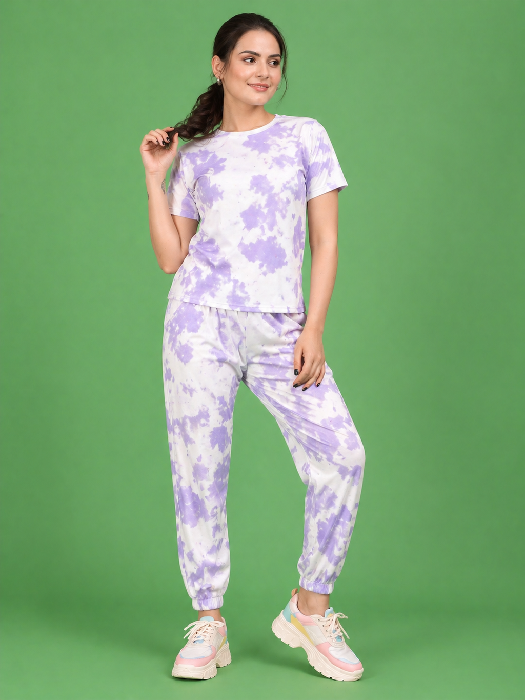 Printed Night Dress Set