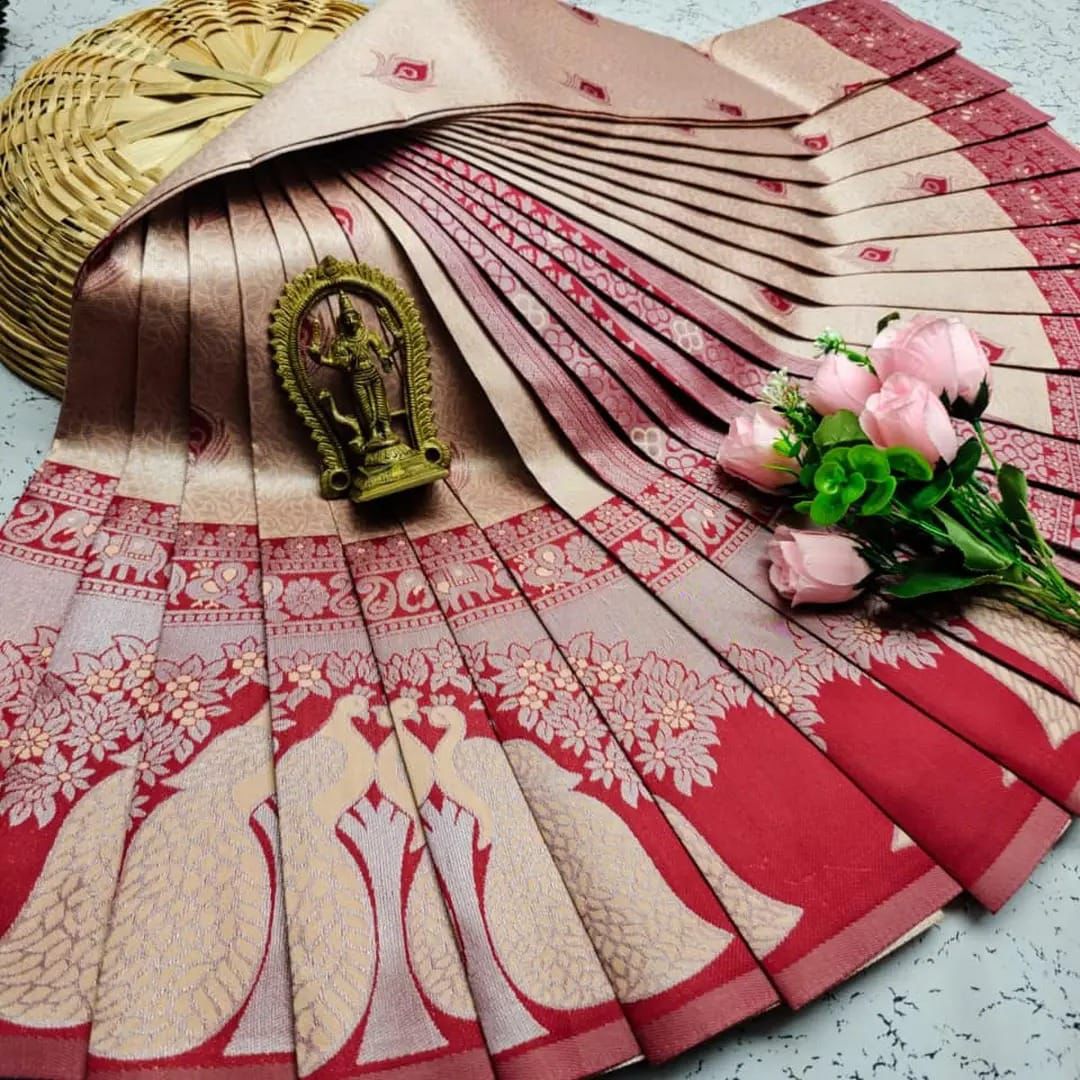 🔥NEW BANARASI PURE ZARI SAREE*