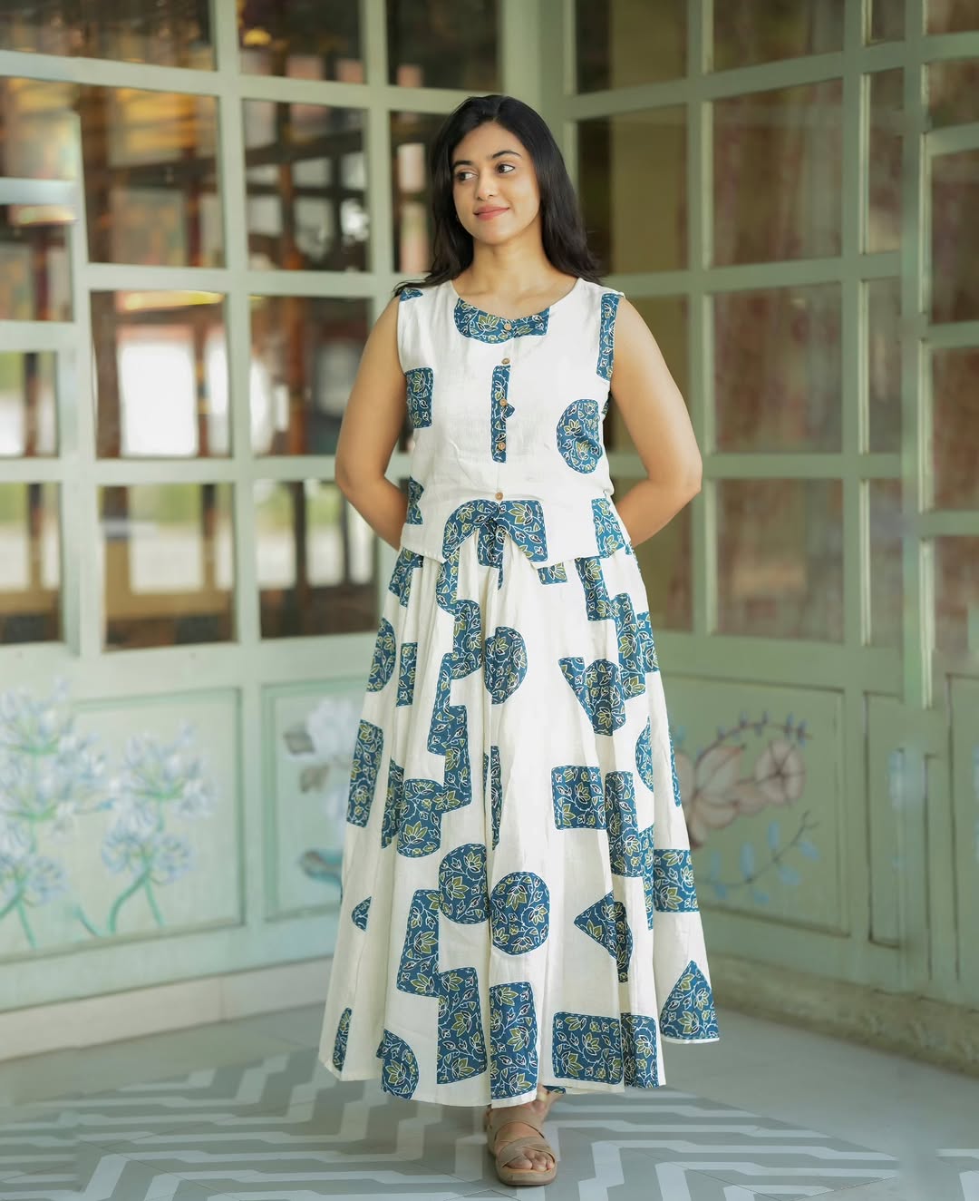 Skirt With Kurti in Pure Cotton fabric