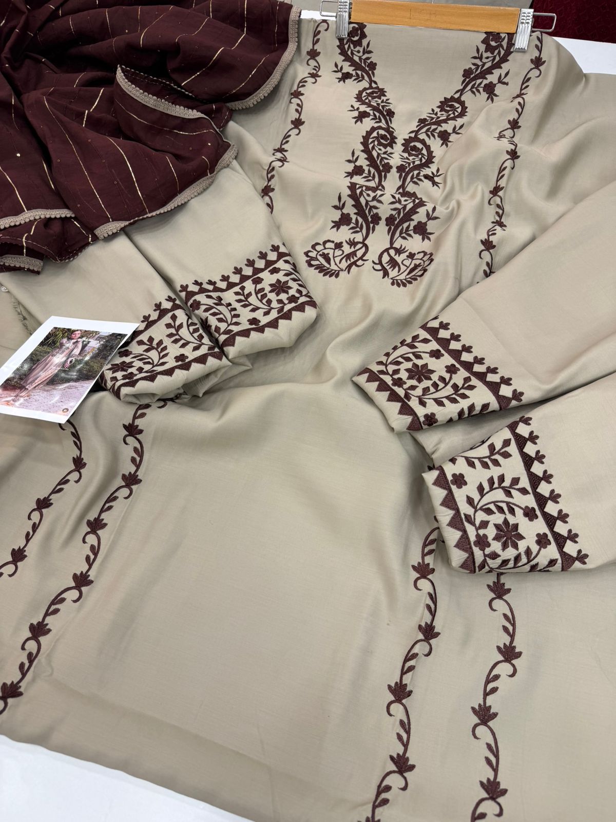 Muslin Silk Punjabi Suit
