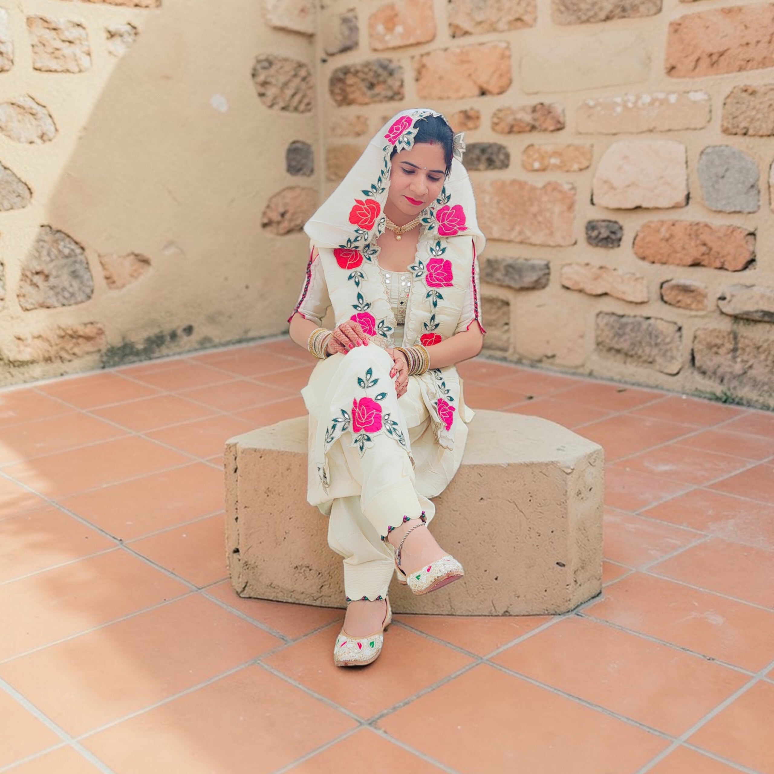 Party Wear Suit in Simmar