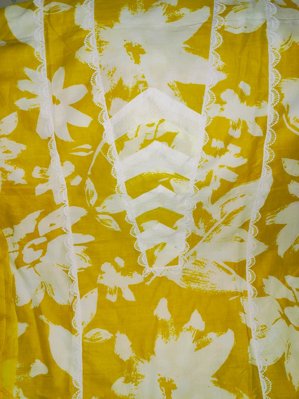 💛 Yellow Floral Printed Cotton Suit Set 💛