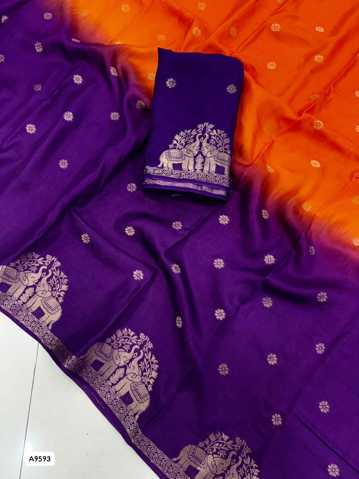 Muslin Silk Duble Shade Saree