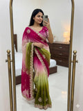 Elegant Fancy Silk Ombre Saree