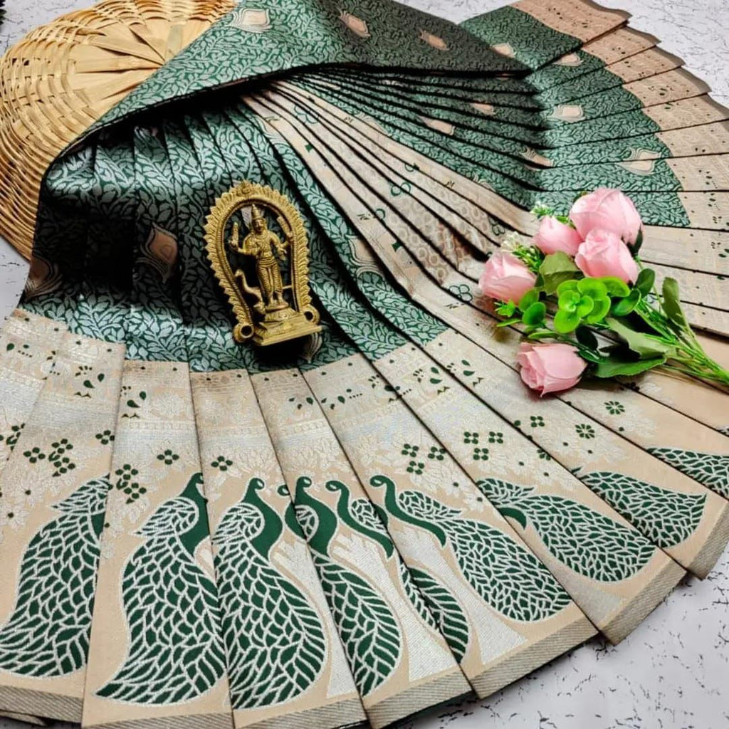 🔥NEW BANARASI PURE ZARI SAREE*