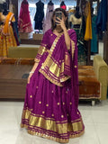 Modal gajji silk with gota work Lehenga choli Dress 👗