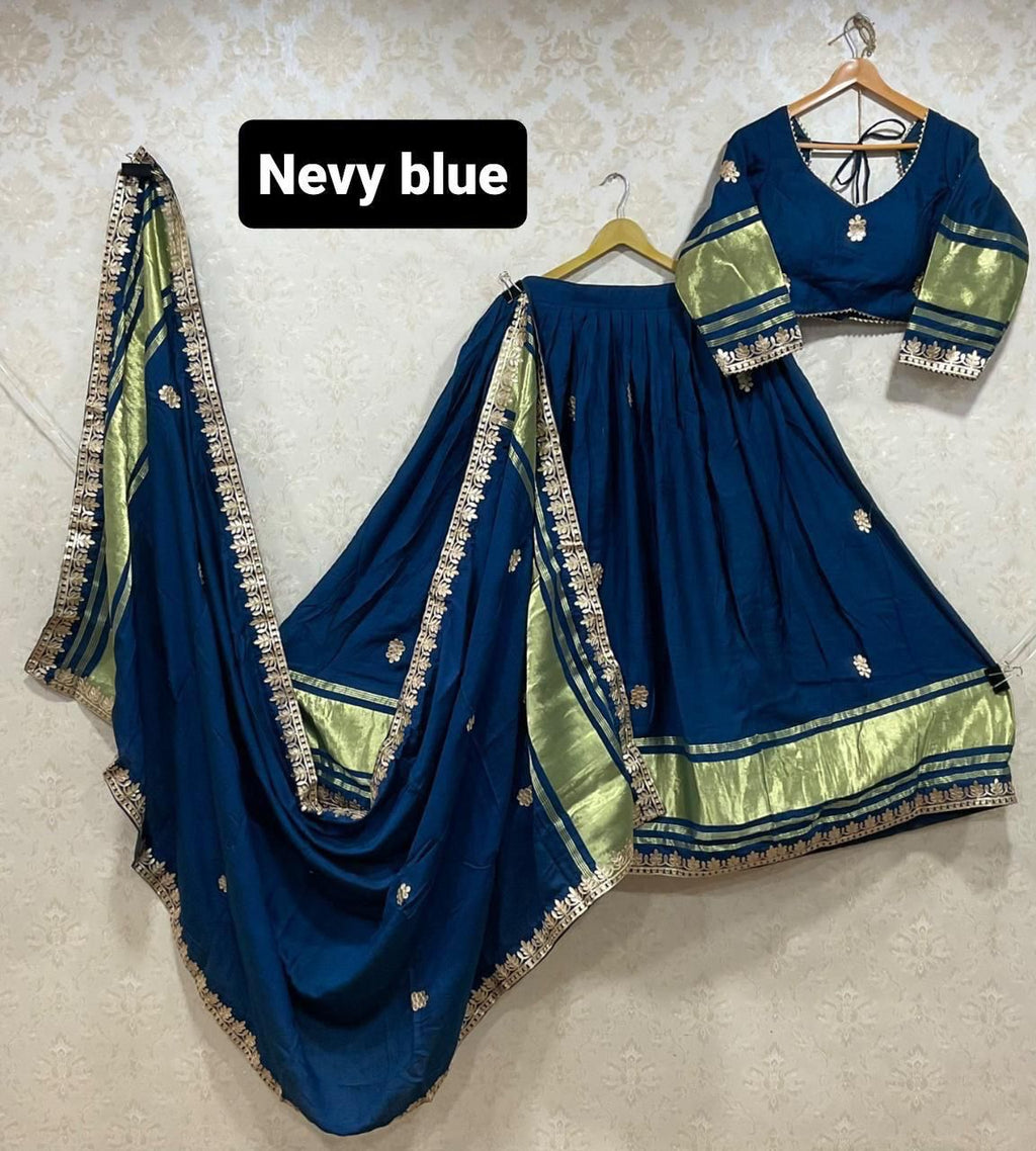 Modal gajji silk with gota work Lehenga choli Dress 👗