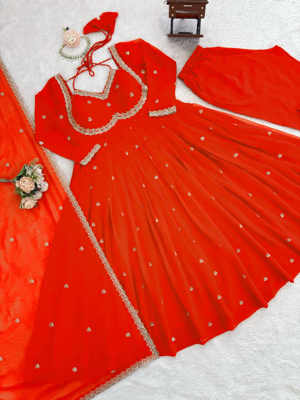 ♥️Party Wear Anarkali Dress