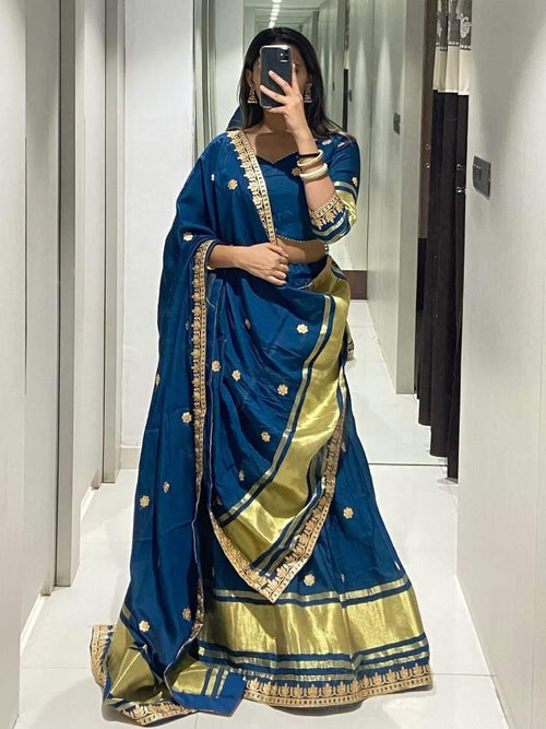 Modal gajji silk with gota work Lehenga choli Dress 👗