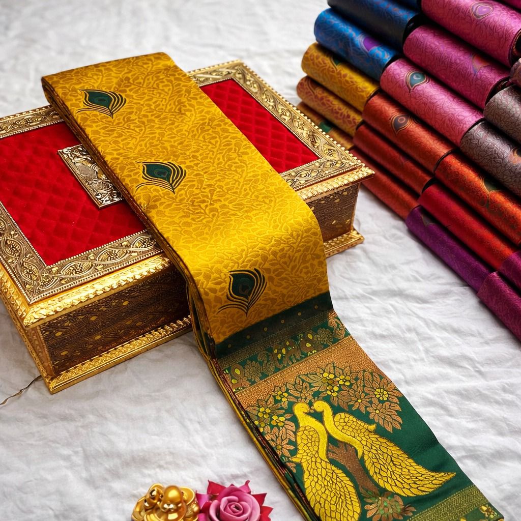 🔥NEW BANARASI PURE ZARI SAREE*